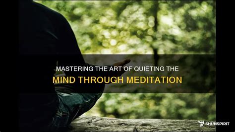  Quiet Your Mind: Mastering Meditation for Career Success - A Journey Towards Tranquility and Achievement